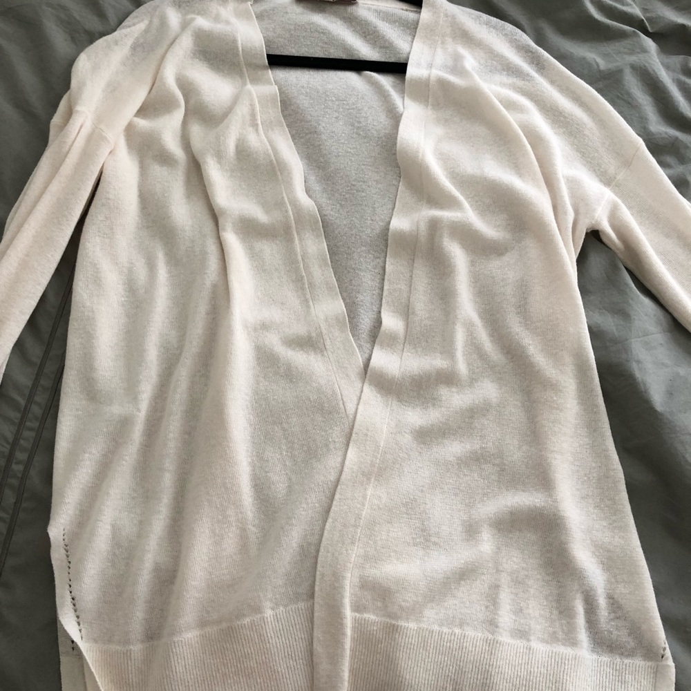 Loft off white cardigan